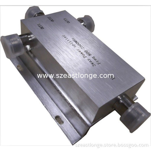 3 Way Silver Power Divider/splitter 2500mhz With 50Ω I/o Impedance